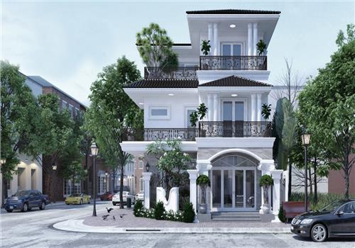 BỘ SƯU TẬP MẪU NHÀ BIỆT THỰ TÂN CỔ ĐIỂN MÁI THÁI ĐẸP