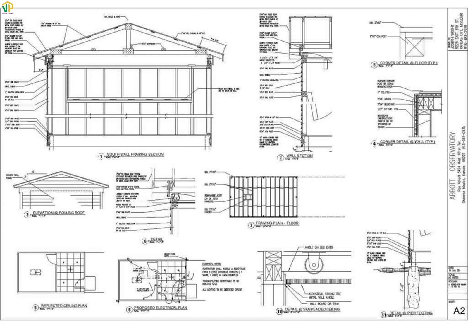 Bản vẽ nhà tiền chế dân dụng chi tiết 
