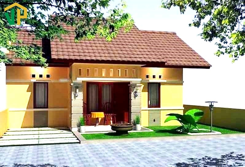Mẫu nhà tiền chế cấp 4 kiểu cổ điển