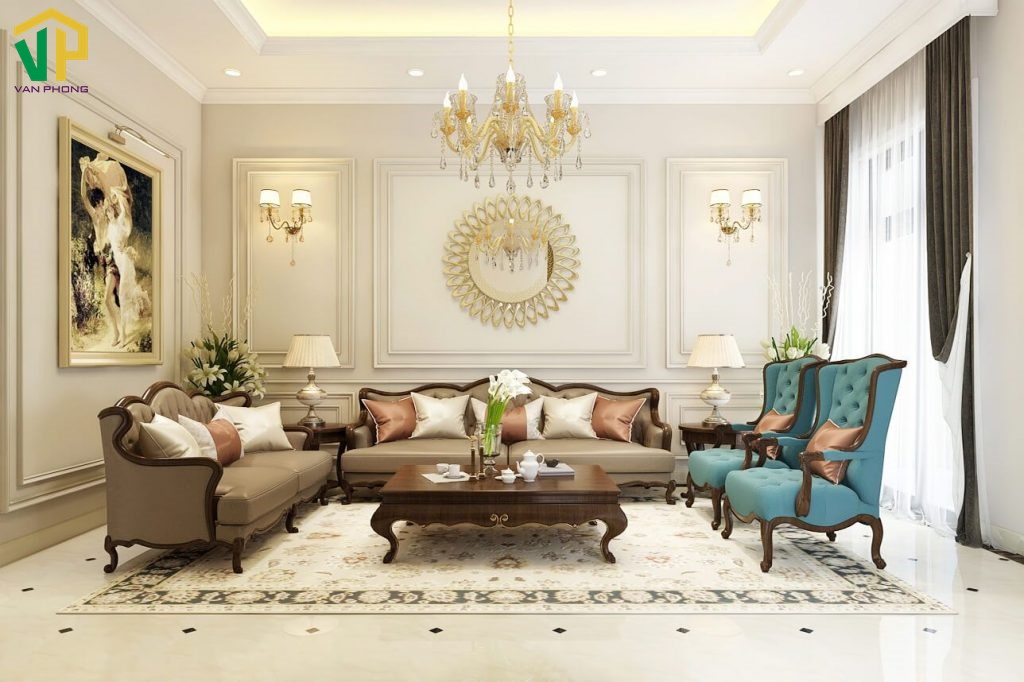 Phong cách tân cổ điển phù hợp với chung cư có diện tích lớn